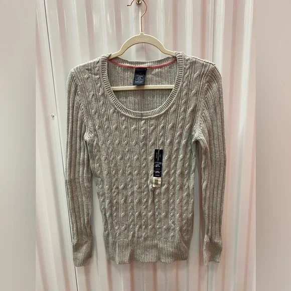 Faded Glory Cotton gray sweater shirt - Picture 1 of 2